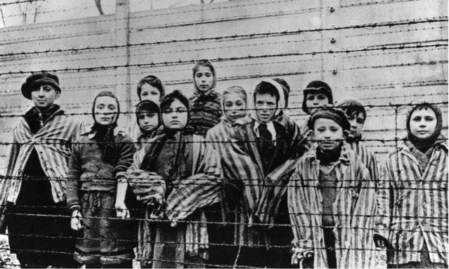 Children in the Auschwitz-Birkenau concentration camp. Photograph: Imagno/Getty Images